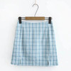 90s Vintage Plaid Mini Cara Skirt Women Streetwear Harajuku Fashion Girls High Waist Skirts Summer Split Korea Pant Skirt Femme|Skirts|