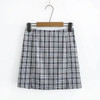 90s Vintage Plaid Mini Cara Skirt Women Streetwear Harajuku Fashion Girls High Waist Skirts Summer Split Korea Pant Skirt Femme|Skirts|