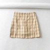 90s Vintage Plaid Mini Cara Skirt Women Streetwear Harajuku Fashion Girls High Waist Skirts Summer Split Korea Pant Skirt Femme|Skirts|