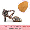 2020 NEW jazz Salsa ballroom Outdoor standard latin dance shoes for dancing women female high heels Satin Sandals Leopard|Dance shoes|