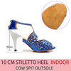 Hot Dropshipping Salsa Jazz Outdoor Indoor Plus Size Latin Dance Shoes for Dancing Women Modern High Heels Satin Sandals|Dance shoes|