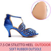 Hot Dropshipping Salsa Jazz Outdoor Indoor Plus Size Latin Dance Shoes for Dancing Women Modern High Heels Satin Sandals|Dance shoes|