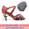 Hot 2020 New Jazz Salsa Ballroom Outdoor Practice Latin Dance Shoes for Women Dancing Girl Stylish High Heel Satin|Dance shoes|