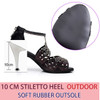 Hot Elegant Jazz Salsa Outdoor Rubber Sole Practice Latin Dance Shoes for Dancing Women Sexy Stylish High Heel Satin Sandals|Dance shoes|