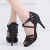 Hot Hot Selling Jazz Salsa Ballroom Outdoor Professional Latin Dance Shoes for Dancing Women Teachers High Heels Satin Sandals|Dance shoes|