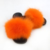 Women Slippers with Fluffy Raccoon Fur Summer Furry Indoor&Outdoor Sandals Casual Flat Solid Flip flops|Slippers|