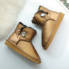 Sheep Leather and Fur In One Snow Boots Female Leather Waterproof Anti Slip Cotton Padded Shoes Plus Velvet Boots Winter Boots|Mid-Calf Boots|