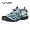 GRITION Women Sandals Non slip Breathable Summer Outdoor Trekking Shoes Flats Sport Beach Sandals Toe Box Wide New Plus Szie 41|Low Heels|