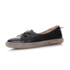 Johnature Autumn 2020 New Flats Women Shoes Genuine Leather Shallow Round Toe Casual Handmade Concise Leisure Ladies Shoes|Women's Flats|