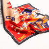 100% Nature Silk Square Scarf Women Oil Painting Real Silk Neckerchief Bandana Kerchief Pure Silk Headscarf Neck Scarf 53x53cm|Women's Scarves|