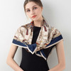 Women 100% Real Silk Square Scarves Bandana Print Echarpe Headscarf Nature Silk Shawl Hair Scarf Silk Neck Scarf Foulard Female|Women's Scarves|