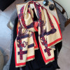 Cashmere Padded Warming Scarf Fashion Lady Large Shawl and Wraps Women's Long Scarves Print Double Sided Tassel Plaid Foulard|Women's Scarves|
