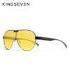 KINGSEVEN New Oversized Sunglasses Men And Women Polarized Mirror Lens Goggles UV Protection Men's Glasses Stainless Steel N7762|Men's Sunglasses|