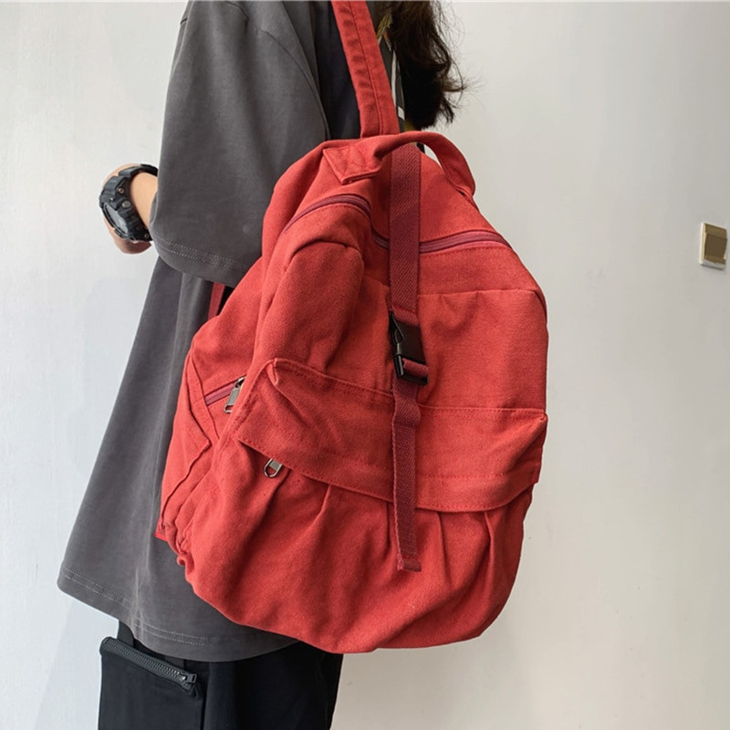 stylish canvas backpack