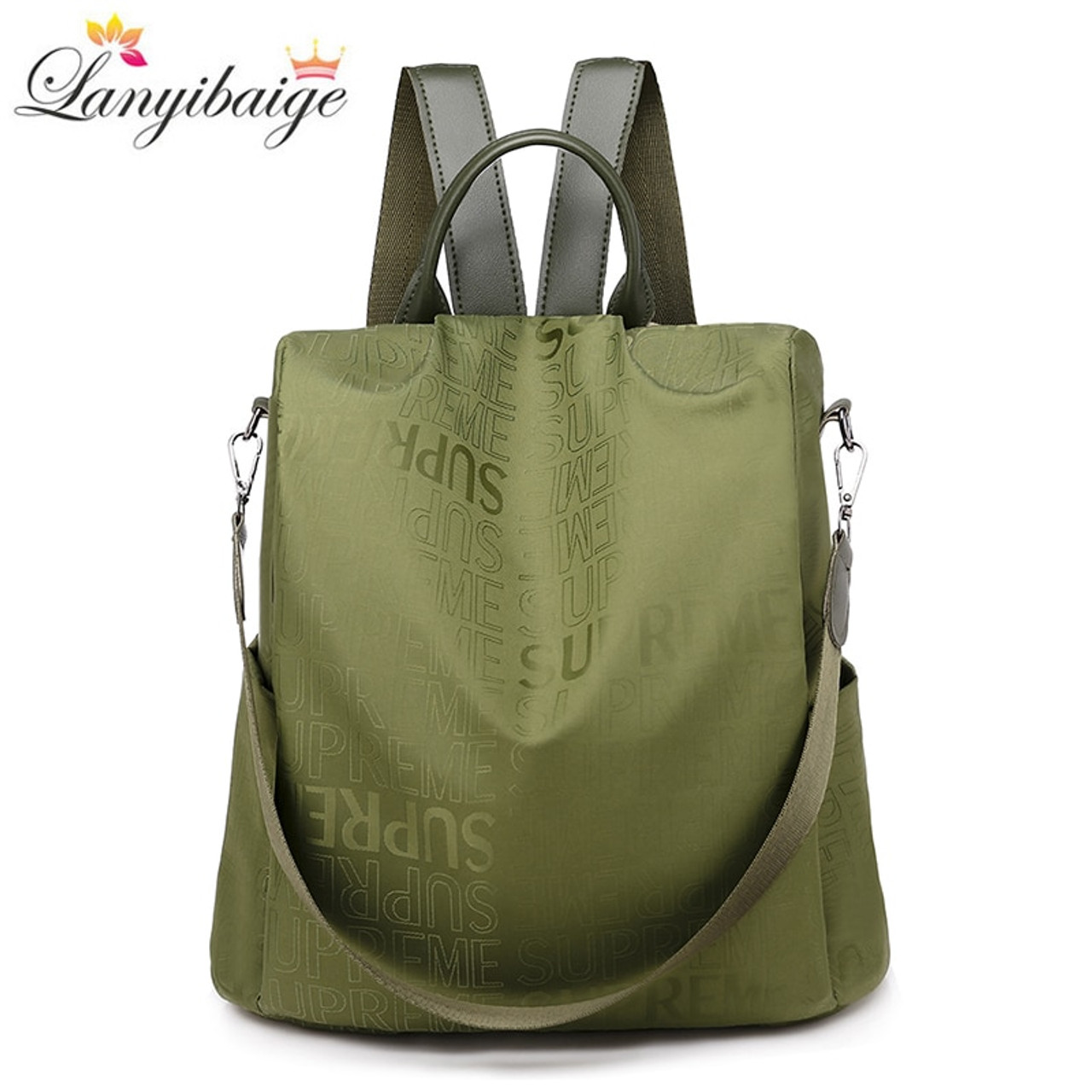 Bright Green Fabric Shoulder Bag | Yours Clothing