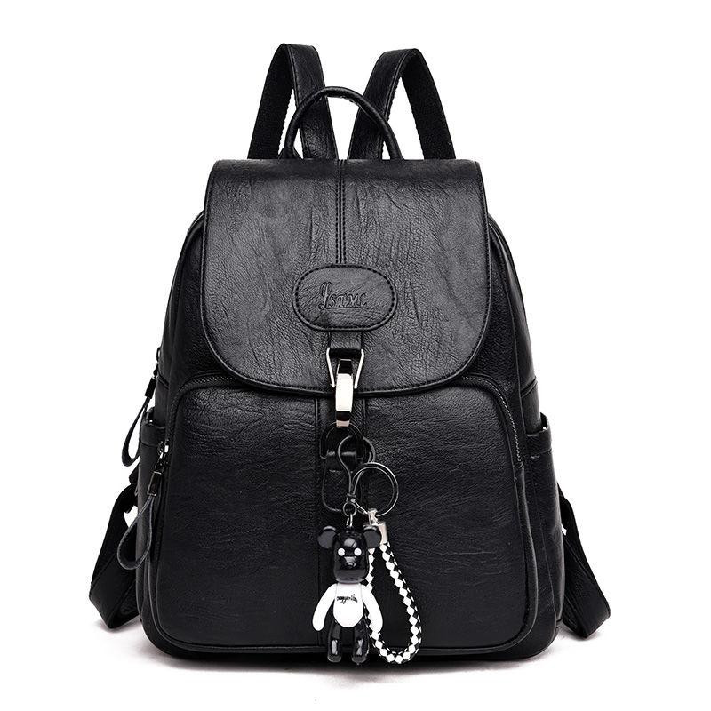 black womans backpack