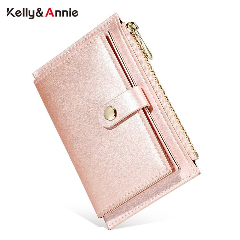 new slim wallet women gold color zipper coin purse card holder pu leather ladies small purse fashion female mini wallets purses wallets estockyard new slim wallet women