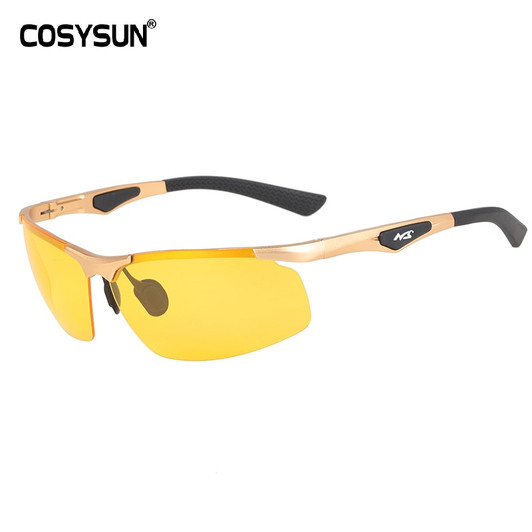 Night Vision Driving Glasses Men night driver Goggle men Sunglasses for Night vision Lens Aluminium Alloy Night sunglasses men|Men's Night Vision Glasses|