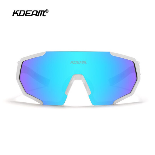 KDEAM Shatterproof TR90 Active Polarized Sunglasses Men Ultra grip Rubber Nose Multilayer Mirror Lens + Clear Lens KD0802|Men's Sunglasses|