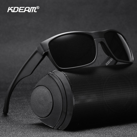 KDEAM Sports Polarized Sunglasses For Men 145mm Lens Width Coating Sunglass TR90 Material Frame Mirror Glasses KD189|Men's Sunglasses|