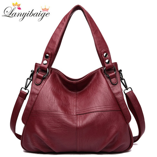 High Quality Leather Handbag Casual Crossbody Bags for Women 2020 Ladies Luxury Designer Tote Bag High Capacity Shoulder Bag Sac| |
