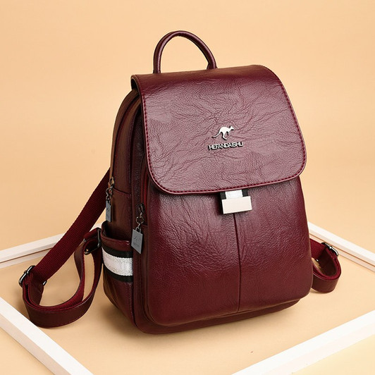 Vintage Backpack Women High Capacity Leather Shoulder Bags Large Capacity Travel Backpack School Bag for Teenage Girls mochila| |