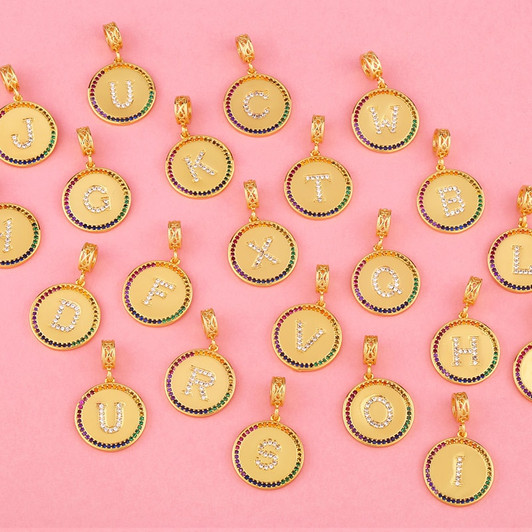 LUALA Brand Fashion Custom Chain Letter Cuban Necklace for Women Alphabet Pendant Choker Chain DIY Jewelry Wholesale Hiphop|Chain Necklaces|