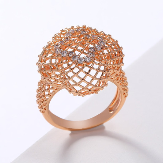 LUALA High Quality Brand Design Statement Rings For Women AAA Zircon 585 Gold Guarantee Big Ring Fashion Jewelry Free shipping|Rings|