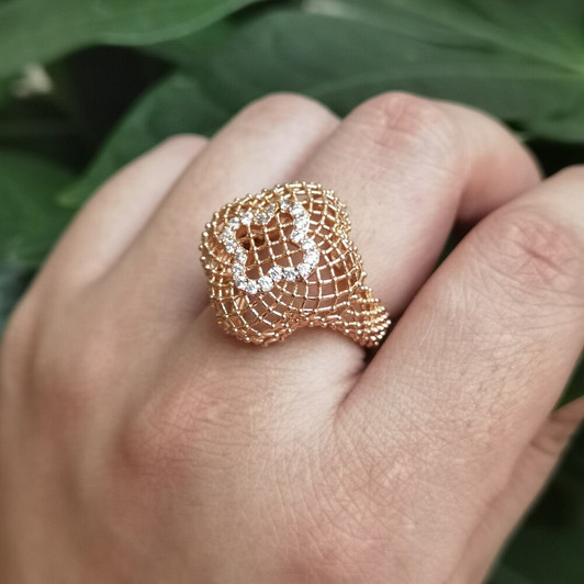 LUALA High Quality Brand Design Statement Rings For Women AAA Zircon 585 Gold Guarantee Big Ring Fashion Jewelry Free shipping|Rings|