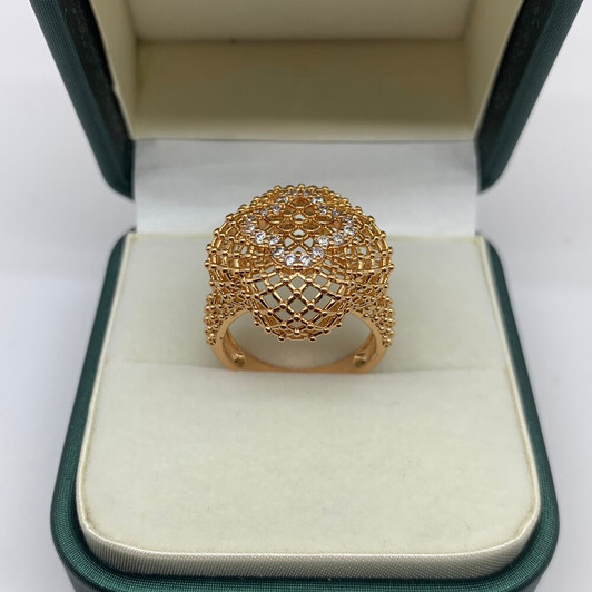 LUALA High Quality Brand Design Statement Rings For Women AAA Zircon 585 Gold Guarantee Big Ring Fashion Jewelry Free shipping|Rings|