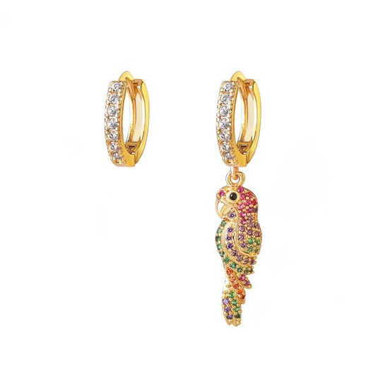 LUALA Colourful CZ Dangle Earrings For Women Girl Unique Design Lovely Seahorse Drop Earring Wholesale Fashion Accessories|Drop Earrings|