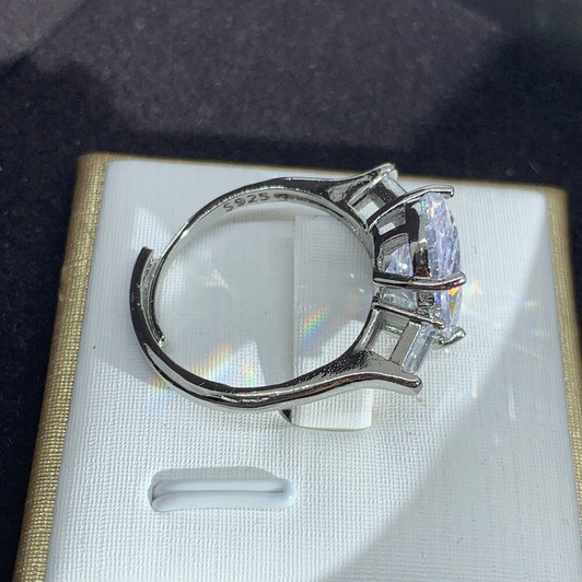 LUALA New Luxury Big AAAA Cubic Zircon Wedding Rings For Women Fashion Colorful Oval Crystal Party Bague Finger Jewelry|Rings|