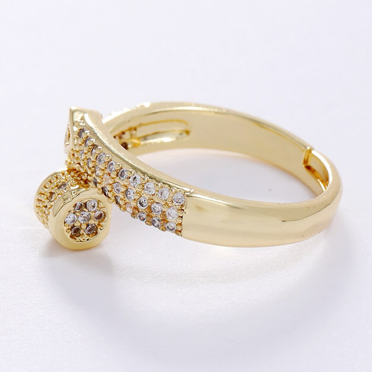 LUALA Hot Fashion Nail Women Finger Rings AAA Zircon Trendy Copper CZ Elegant Ring Female Wedding Party Jewelry Gift No Fade|Rings|