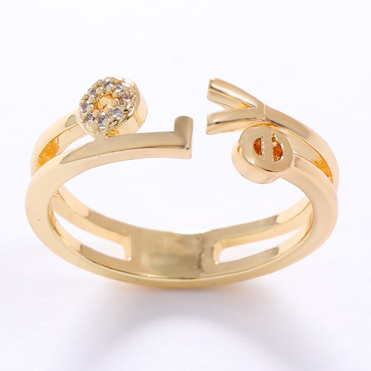 LUALA 2021 New Cute Wings/Crown CZ Rings for Women AAA Zircon Gold Colour Love Ring Set Female Fashion Jewelry No Fade|Rings|