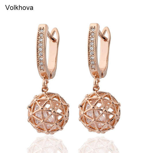 Unique Retro Small and lovely Ball Drop Earrings For Women Round Dangle Earrings Style Fashion Party Luxury Jewelry|Drop Earrings|
