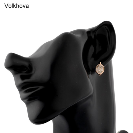 Simple Round Earrings Cubic Zirconia Copper Earing Classic Wild Personality Jewelry Earrings For Women Friend Gift|Drop Earrings|