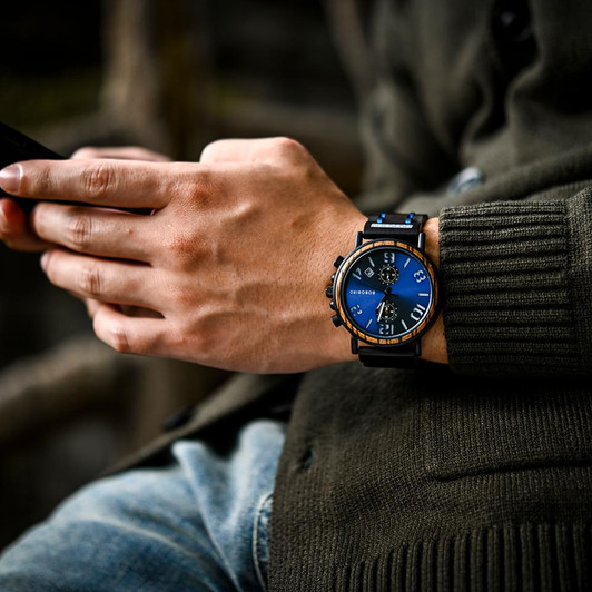 BOBO BIRD Wood Watch Men Top Brand Waterproof Military Watches in Wooden Gift Box Luminous Hand Clock for Him Dropshipping|Quartz Watches|