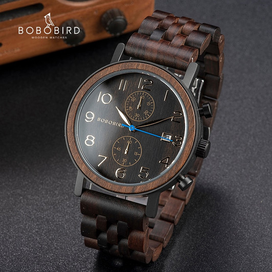 Relogio Masculino BOBO BIRD Wooden Men Watch Top Luxury Brand Japanese Movement Quartz Watches Great Men's Gifts Dropshipping|Quartz Watches|