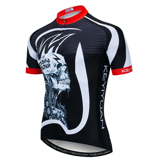 2019 Keyiyuan spring and summer Jersey black equipment men Road bike breathable and quick drying short sleeved shirt|Cycling Jerseys|