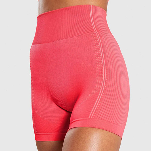 JSTONG Vital Seamless Sports Short Women Summer High Waist Tight Gym Leggings Proof Tummy Control Workout Running Shorts Women|Trainning & Exercise Shorts|