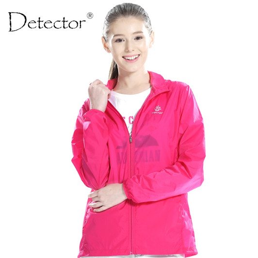 Detector Women Outdoor UV Anti Protection Windbreaker Ultralight Waterproof Camping Hiking Jacket Thin Sport Coat|hiking jackets|women outdoorjacket hiking