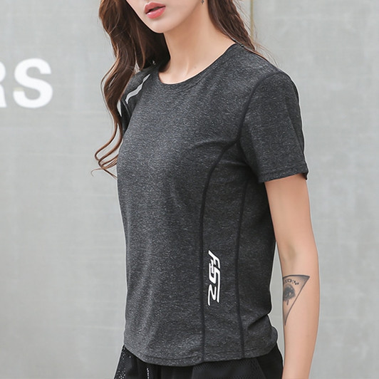 Detector Women Fitness Running Short Sleeve Tops Dry Quick Breathable Gym Yoga T Shirts Women Sport Tee Workout Training Clothes|Yoga Shirts|