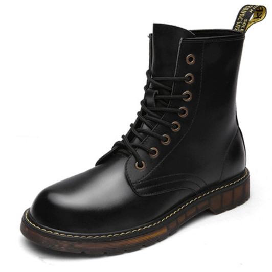 Madingxue male British high boots winter warm cotton shoes desert workers military boots| |