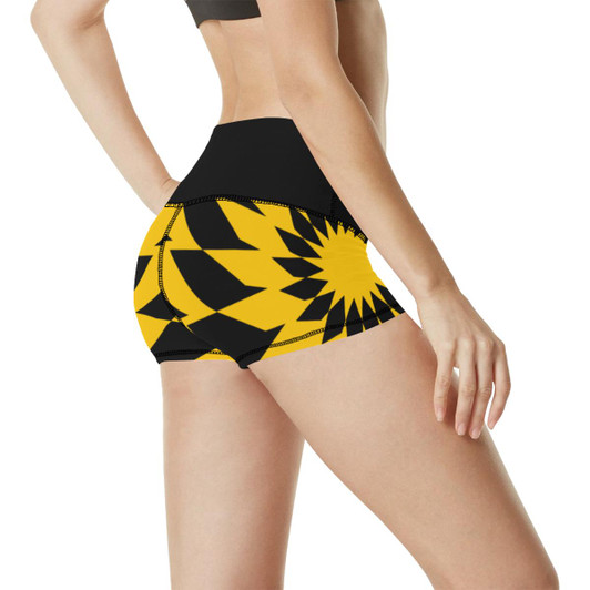 Women's Fashion Yellow Wakerlook Shorts-DELETED-1611793064