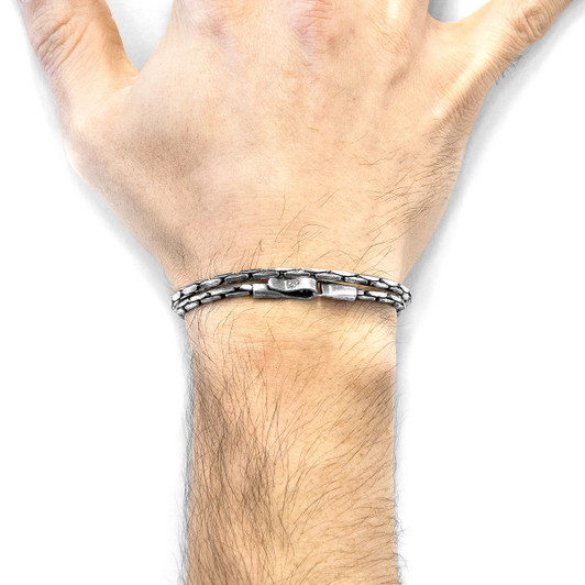 Mizzen Double Sail Silver Chain Bracelet Mizzen Double Sail Silver Chain Bracelet
