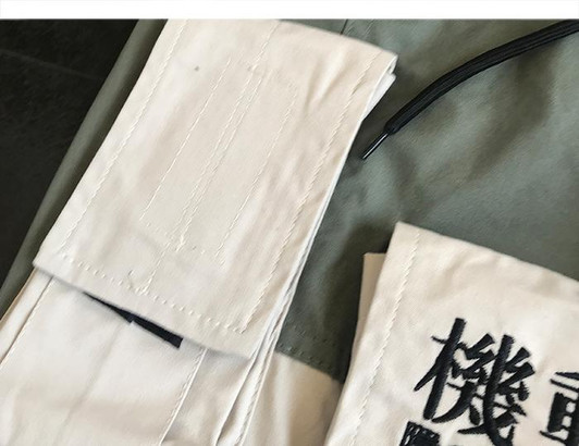 Patchwork Pockets Cargo Pants Men Harajuku Hip Hop Sweatpant Male