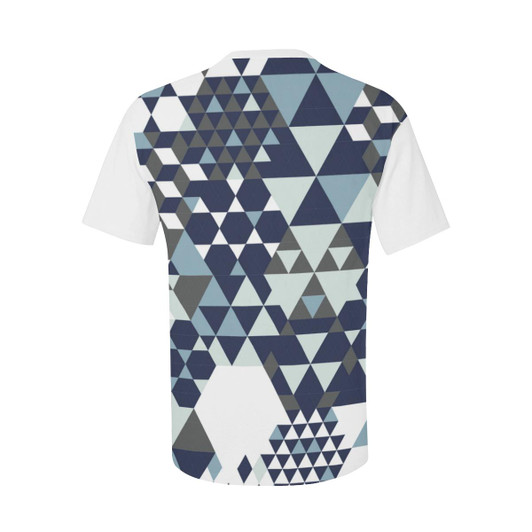 Blue Men's All Over Print Patch Pocket T-Shirt-DELETED-1611791957