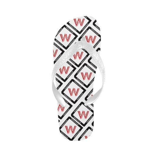 Wakerlook Design White Flip Flops-DELETED-1611792701