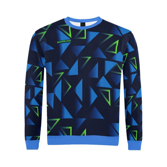 Wakerlook Shape triangle Men's All Over Print Sweatshirt-DELETED-1611792877