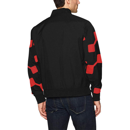 Men's Sleeves Print Wakerlook Bomber Jacket-DELETED-1613783269